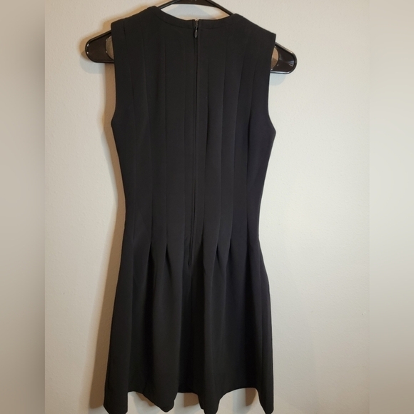 H&M Black Fit and Flare Pleated Punk Dress Size 4 - Picture 8 of 9